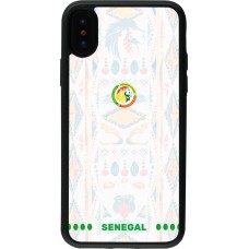 iPhone X / Xs Case Hülle - Silikon schwarz Senegal 2026 personalisierbares Fussballtrikot