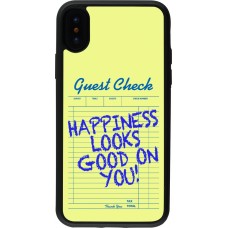 iPhone X / Xs Case Hülle - Silikon schwarz Guest check 2026