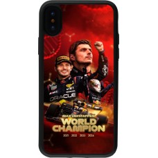 iPhone X / Xs Case Hülle - Silikon schwarz Max Verstappen Champion 2023