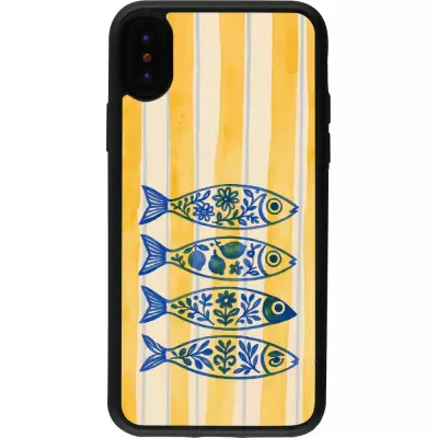 iPhone X / Xs Case Hülle - Silikon schwarz Portuguese fish 2026