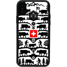 iPhone X / Xs Case Hülle - Silikon schwarz Poya Schweiz 3