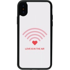 Coque iPhone X / Xs - Silicone rigide noir Saint Valentines Day 26 Love is in the air