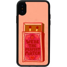 iPhone X / Xs Case Hülle - Silikon schwarz Saint Valentines Day 26 Perfect Match