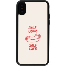 iPhone X / Xs Case Hülle - Silikon schwarz Saint Valentines Day 26 Self love self care