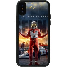 Coque iPhone X / Xs - Silicone rigide noir Senna The King of Rain
