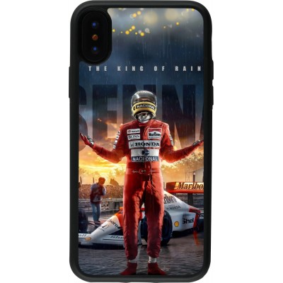 iPhone X / Xs Case Hülle - Silikon schwarz Senna The King of Rain