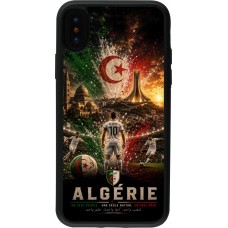 iPhone X / Xs Case Hülle - Silikon schwarz Fussball Algerien splash 2026