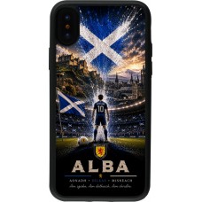 iPhone X / Xs Case Hülle - Silikon schwarz Fussball Schottland splash 2026