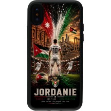 iPhone X / Xs Case Hülle - Silikon schwarz Fussball Jordanien splash 2026
