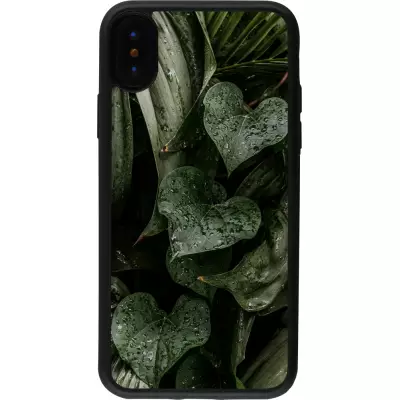 iPhone X / Xs Case Hülle - Silikon schwarz Spring 23 fresh plants