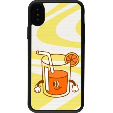 iPhone X / Xs Case Hülle - Silikon schwarz Summer drink 2026