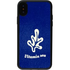 iPhone X / Xs Case Hülle - Silikon schwarz Vitamin sea Summer 2026