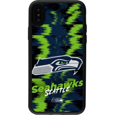iPhone X / Xs Case Hülle - Silikon schwarz Super Bowl 26 Seattle 2