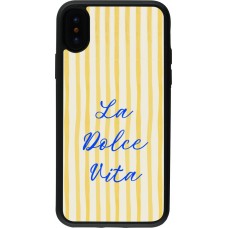 iPhone X / Xs Case Hülle - Silikon schwarz The good life 2026