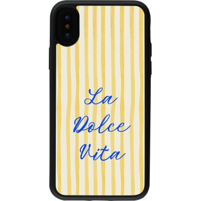 iPhone X / Xs Case Hülle - Silikon schwarz The good life 2026