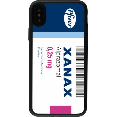iPhone X / Xs Case Hülle - Silikon schwarz Xanax Alprazolam 2025