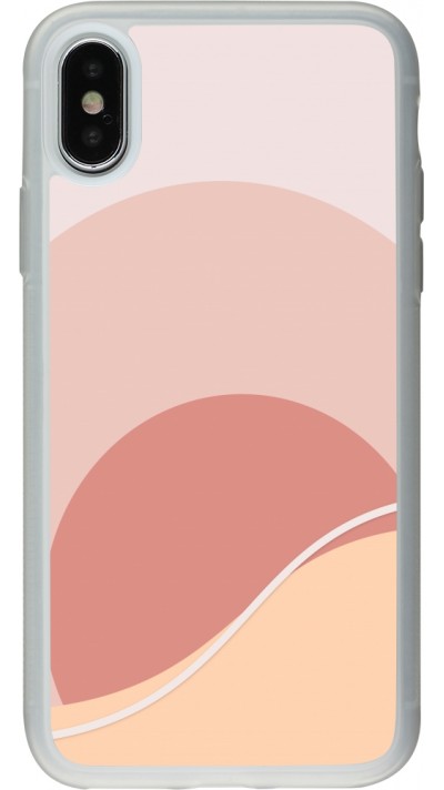 iPhone X / Xs Case Hülle - Silikon transparent Autumn 22 abstract sunrise