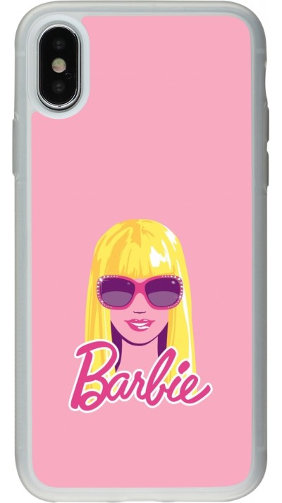 iPhone X / Xs Case Hülle - Silikon transparent Barbie Head