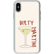 iPhone X / Xs Case Hülle - Silikon transparent Cocktail Dirty Martini