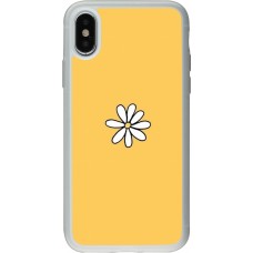 iPhone X / Xs Case Hülle - Silikon transparent Easter 2023 daisy