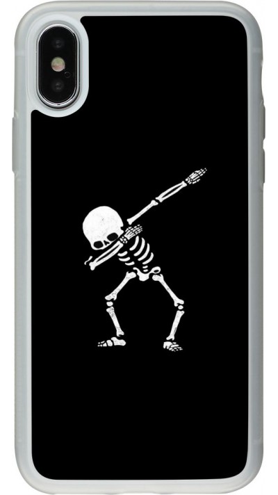 Coque iPhone X / Xs - Silicone rigide transparent Halloween 19 09