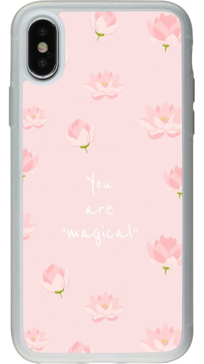 Coque iPhone X / Xs - Silicone rigide transparent Mom 2023 your are magical