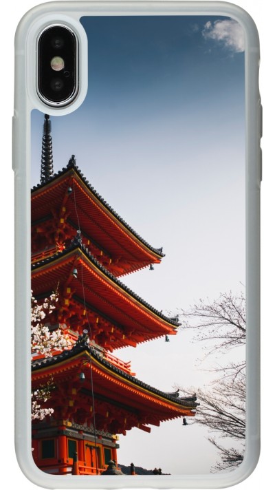 iPhone X / Xs Case Hülle - Silikon transparent Spring 23 Japan
