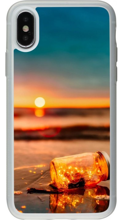 Coque iPhone X / Xs - Silicone rigide transparent Summer 2021 16