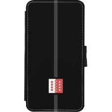 iPhone X / Xs Case Hülle - Wallet schwarz Kanton VS schwarz