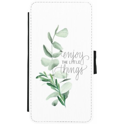 Coque iPhone X / Xs - Wallet noir Enjoy the little things