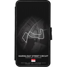 Coque iPhone X / Xs - Wallet noir F1 Track 2025 Singapore