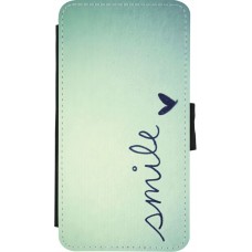 Coque iPhone X / Xs - Wallet noir Smile
