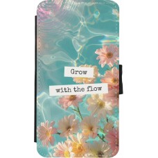 iPhone X / Xs Case Hülle - Wallet schwarz Summer 2025 Grow with the flow