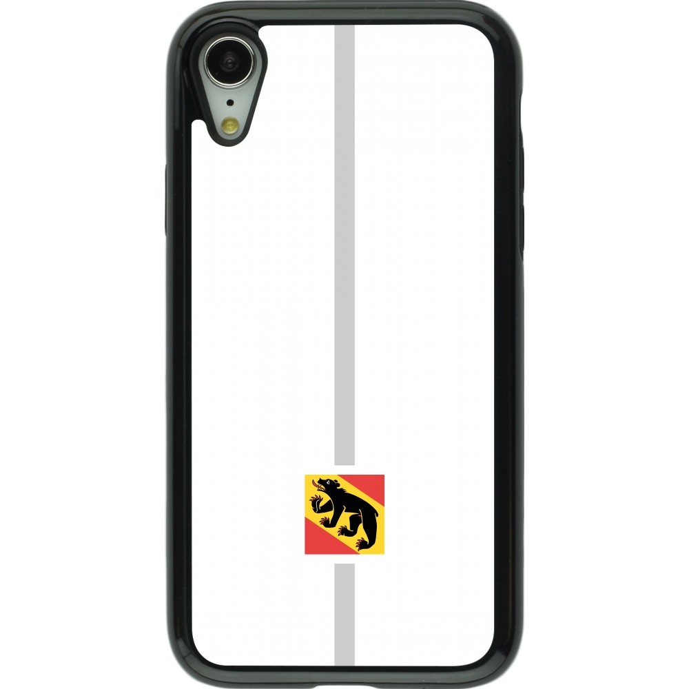 iPhone XR Case Hülle - Hybrid Armor schwarz Kanton BE weiss