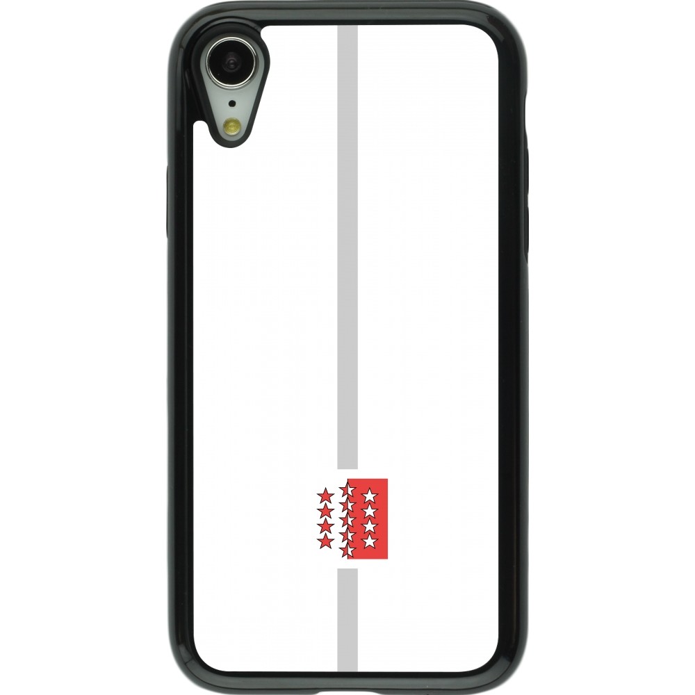 Coque iPhone XR - Hybrid Armor noir Canton VS blanc
