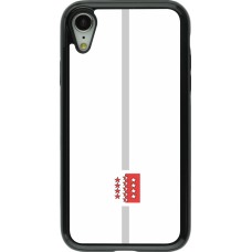 Coque iPhone XR - Hybrid Armor noir Canton VS blanc