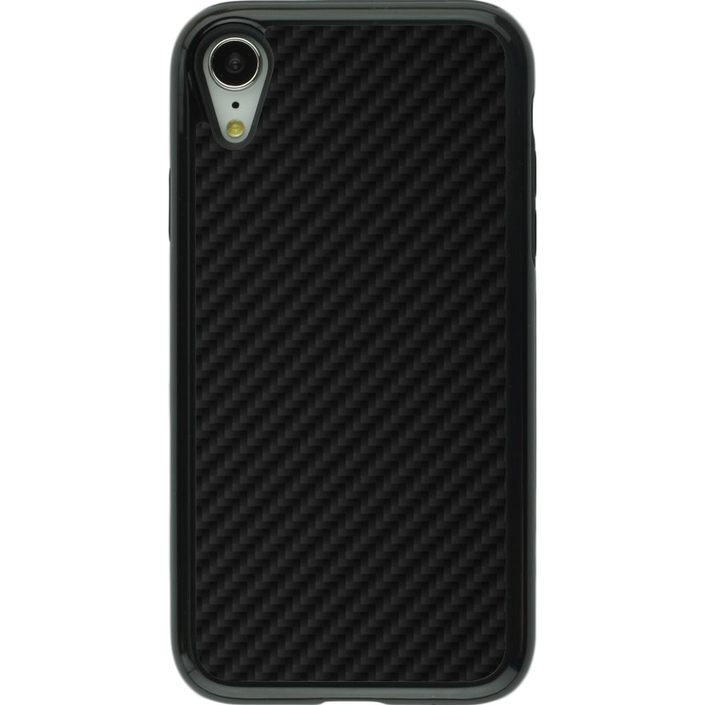 Coque iPhone XR - Hybrid Armor noir Carbon Basic