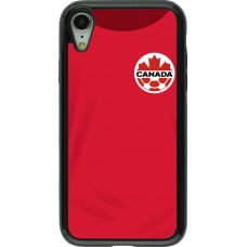 iPhone XR Case Hülle - Hybrid Armor schwarz Kanada 2022 personalisierbares Fussballtrikot