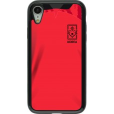 iPhone XR Case Hülle - Hybrid Armor schwarz Südkorea 2022 personalisierbares Fussballtrikot