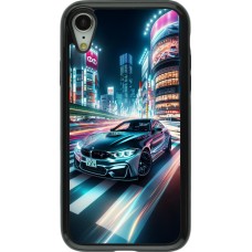 iPhone XR Case Hülle - Hybrid Armor schwarz BMW M4 Tokio Nacht
