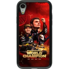 iPhone XR Case Hülle - Hybrid Armor schwarz Max Verstappen Champion 2023