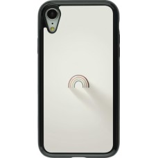 iPhone XR Case Hülle - Hybrid Armor schwarz Mini Regenbogen Minimal