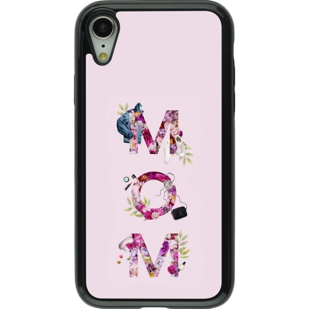 iPhone XR Case Hülle - Hybrid Armor schwarz Mom 2024 girly mom