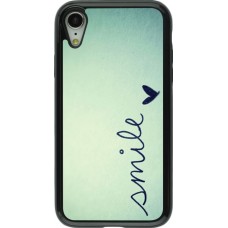 Coque iPhone XR - Hybrid Armor noir Smile