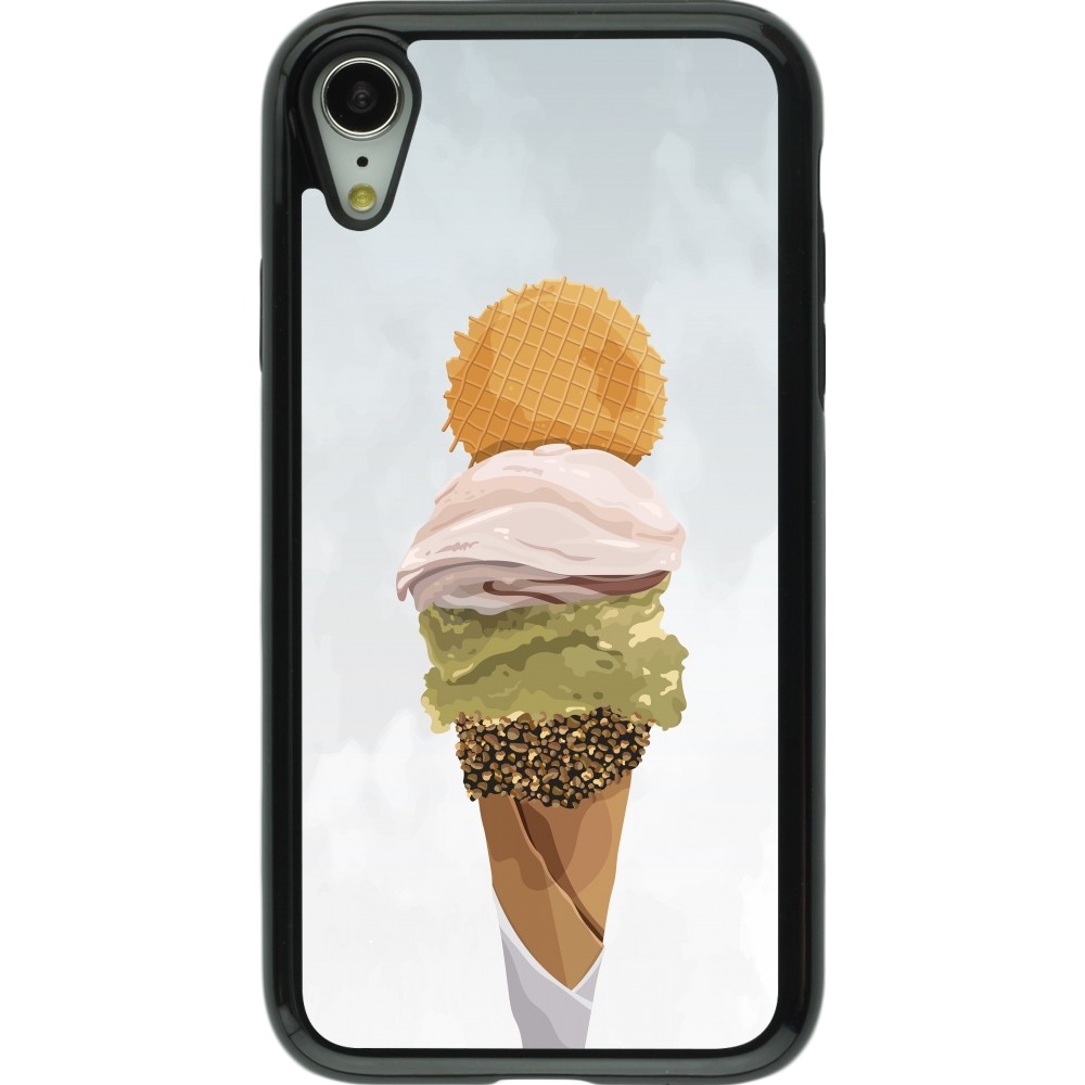 iPhone XR Case Hülle - Hybrid Armor schwarz Summer 2025 Cornet