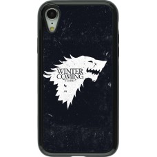 iPhone XR Case Hülle - Hybrid Armor schwarz Winter is coming Stark
