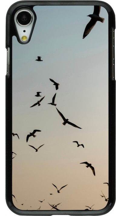 iPhone XR Case Hülle - Autumn 22 flying birds shadow