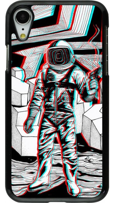 Hülle iPhone XR - Anaglyph Astronaut
