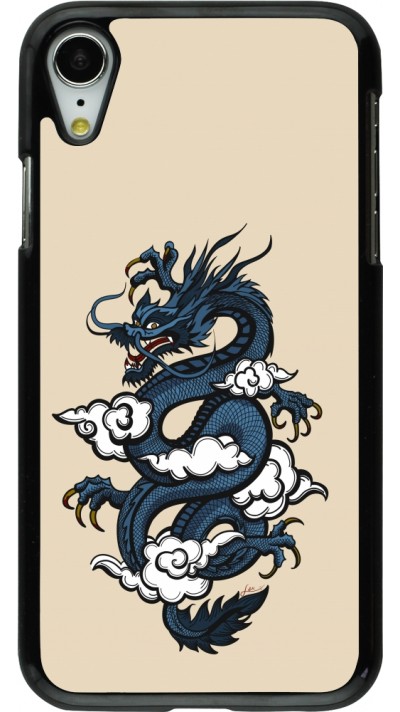 iPhone XR Case Hülle - Blue Dragon Tattoo