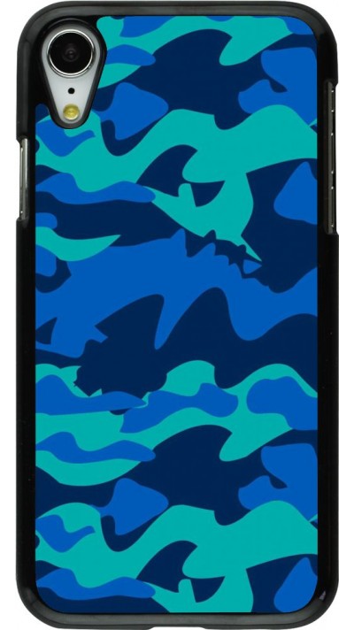 Hülle iPhone XR - Camo Blue
